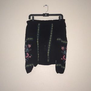 Off the Shoulder Embroidered Top